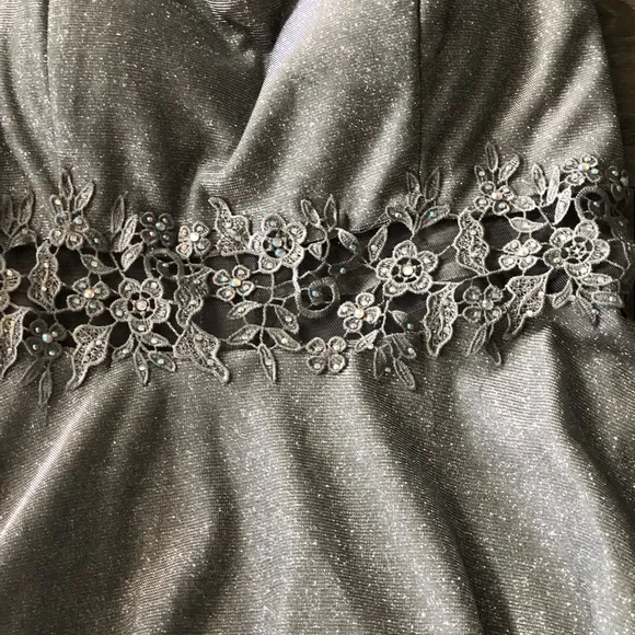 City Studio Silver Glitter Dress - Picture 8 of 10